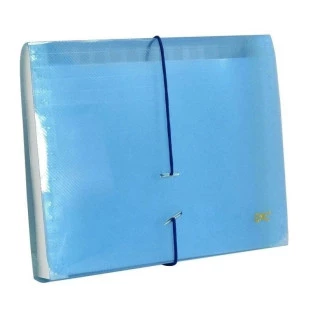 Pasta-Sanfonada-Plastica-Duplicata-C/12-Divisorias-Azul