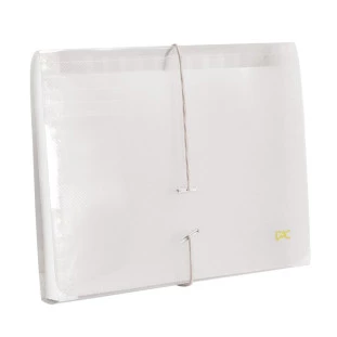 Pasta-Sanfonada-Plastica-Duplicata-C/12-Divisorias-Transparente