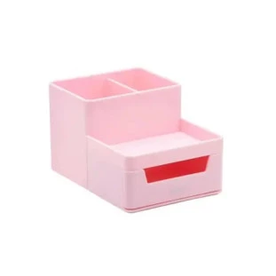 Oganizador-de-Mesa-com-Gaveta-Rosa-Pastel
