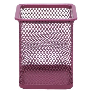 Porta-Caneta-505-Quadrado-Metal-Pink