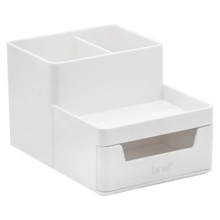 Oganizador-de-Mesa-com-Gaveta-Branco
