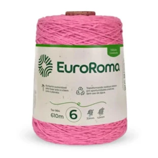 Euroroma-Barbante-4/6-610M-600G-Rosa-Chiclete-