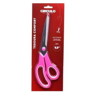 Tesoura-Comfort-9,5-Polegadas-Cor-10-Rosa
