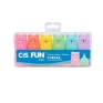 Estojo-Mini-Marca-Texto-Fun-c/-6-cores-Pastel-CIS