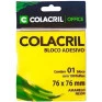 Bloco-Adesivo-Neon-Colacril-Amarelo-76X76MM-100FLS