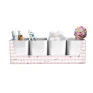 Porta-Objeto-Pequeno-Rosa-com-4-Porta-Objetos-Branco