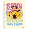 Caderno-Universitario-12-Materias-192-folhas-Paul-Frank