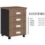 Gaveteiro-Ameixa/Chess-Volante-4-Gavetas-LM09