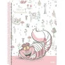 Caderno-Universitario-10-Materias-Alice-No-Pais-Das-Maravilhas-160-Fls