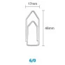 Clips-6/0-Bacchi-C/220-UN-500G