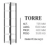 Torre-Chess/Preto-Em-Aco-W22-Estrutura-15MM